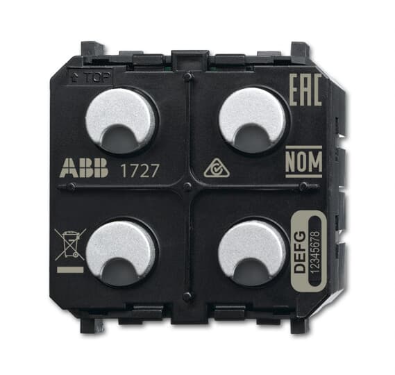 

ABB FATH SSA-F-2.2.PB.1-WL Датчик/активатор выключателя 2/2-кан. free@home, беспроводной, Zenit, FATH