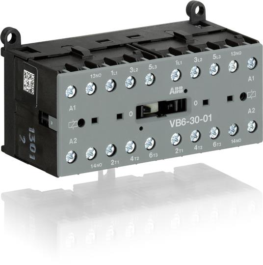 

Abb SST Миниконтактор реверсивный VB6A-40-00 9A (400В AC3) катушка 110В АС