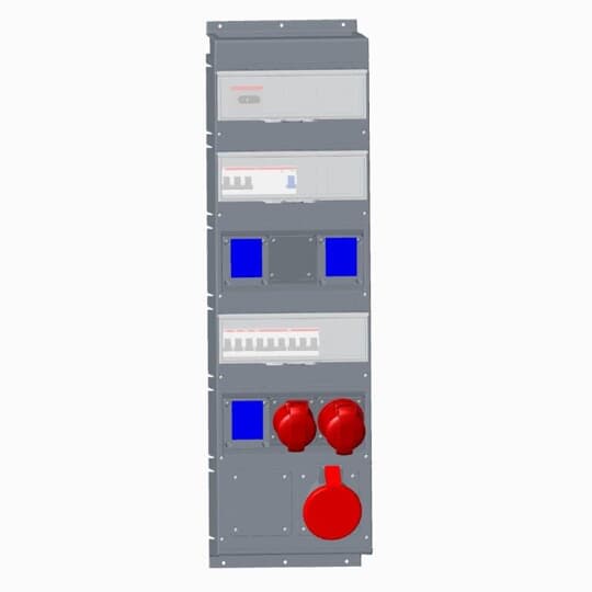 

ABB CEWE Бокс MPR63/1MSPRO с розетками в сборе, IP44, пластик, Серый, CEWE