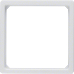 Berker Переходная рамка для центральной панели 50 x 50 мм, Q.1/Q.3, цвет: полярная белизна, с эффектом бархата