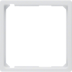 Berker Промежуточная рамка для центральной платы, Q.1/Q.3, цвет: полярная белизна, с эффектом бархата