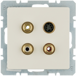 

Berker BMO CINCH/S-VIDEO, Q.х, цвет: белый, с эффектом бархата