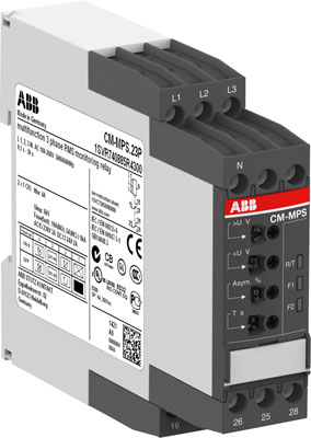 

Abb SST Реле контроля CM-MPS.31S без контр нуля, Umin/Umax=3х160-230В/220- 300BAC, 2ПК, винтовые кл