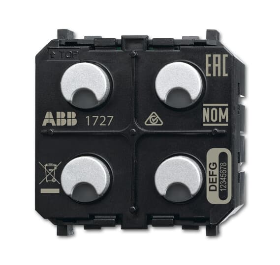 

ABB FATH SBA-F-2.1.PB.1-WL Датчик/активатор жалюзи 2/1-кан. free@home, беспроводной, Zenit, FATH