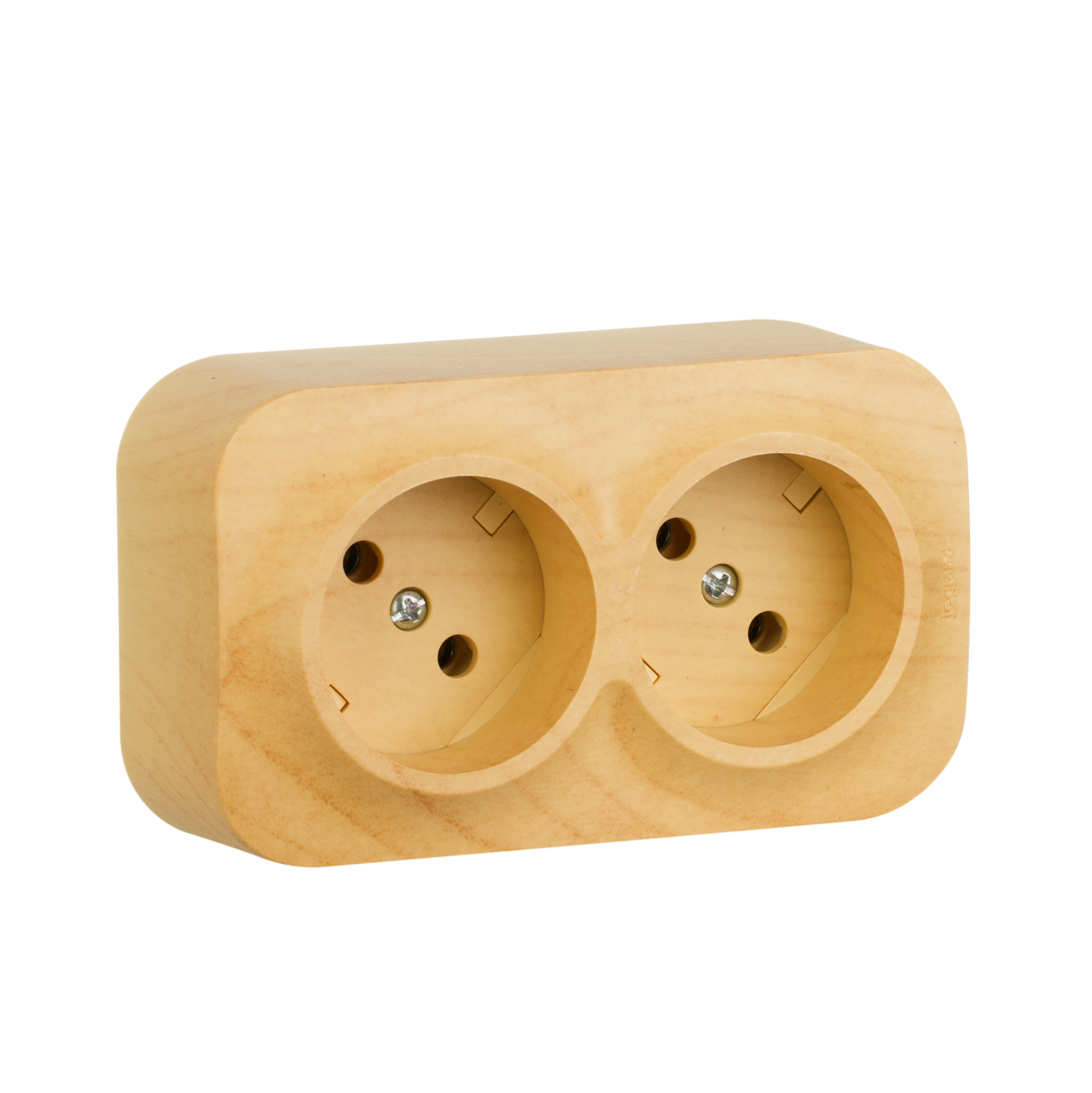 

Розетка 2X2К без шт ДЕРВ, Дерево, Quteo