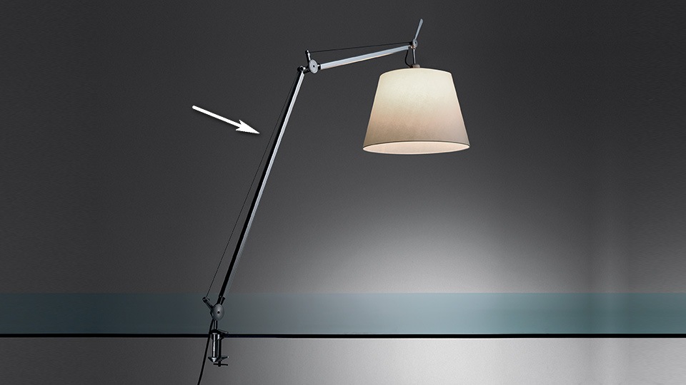 

Artemide Decorative арматура для светильника Tolomeo Mega, 110см, 1x150W галог E27 ECO, алюминий, с выключателем