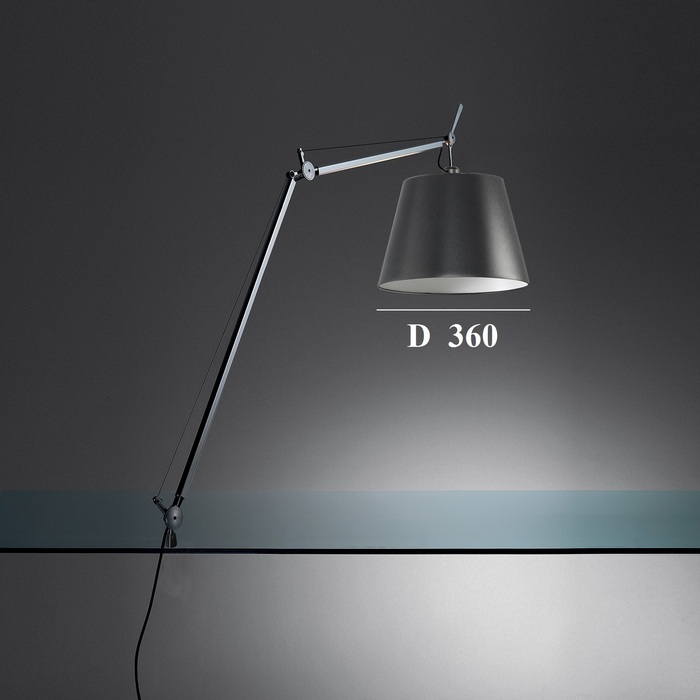 

Artemide Decorative арматура для светильника Tolomeo Mega, 1x150W галог E27 ECO, черный, с выключателем