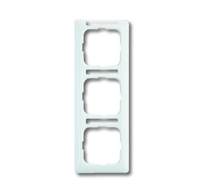 

Abb BJE Рамка 3-постовая, вертикальная, с полем для надписи, серия Reflex SI linear, цвет альпийский, Белый