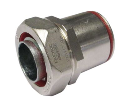 

DKC Взрывозащищенная Ex e муфта жесткая труба-металлорукав. DT 50 мм. DN50. Никелированная латунь. I, Взрывозащищенные кабельные вводы