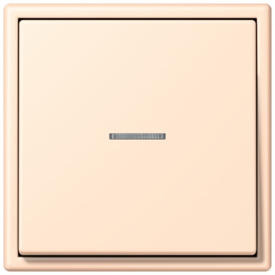 

Выключатель одноклавишный перекрёстный с подсветкой Jung Le Corbusier, на клеммах, terre sienne pale, Le Corbusier