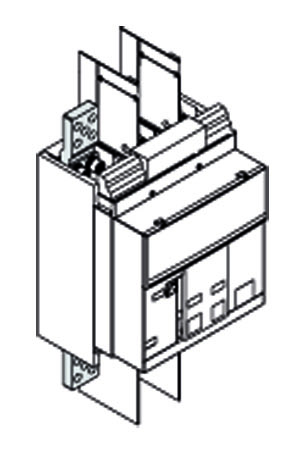 

Abb SACE P Комплект силовых выводов стационарного выключателя EF E1.2 F 4шт