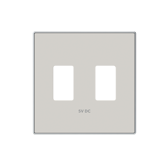 

ABB NIE Накладка для механизма 2хUSB зарядного устройства, серия SKY, цвет "Дюна"