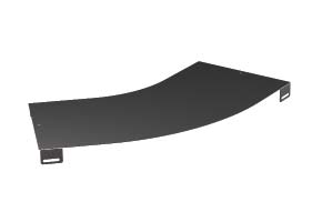 

DKC Крышка на угол горизонтальный 45º, осн.200, R300, цинк-ламельная, Светло-серый, "L5 Combitech" - лестничные лотки
