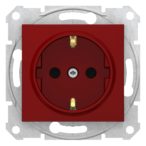 

SE Sedna Красн. Розет. с/з с/ш спец., 16A 250V~, Красный, Sedna