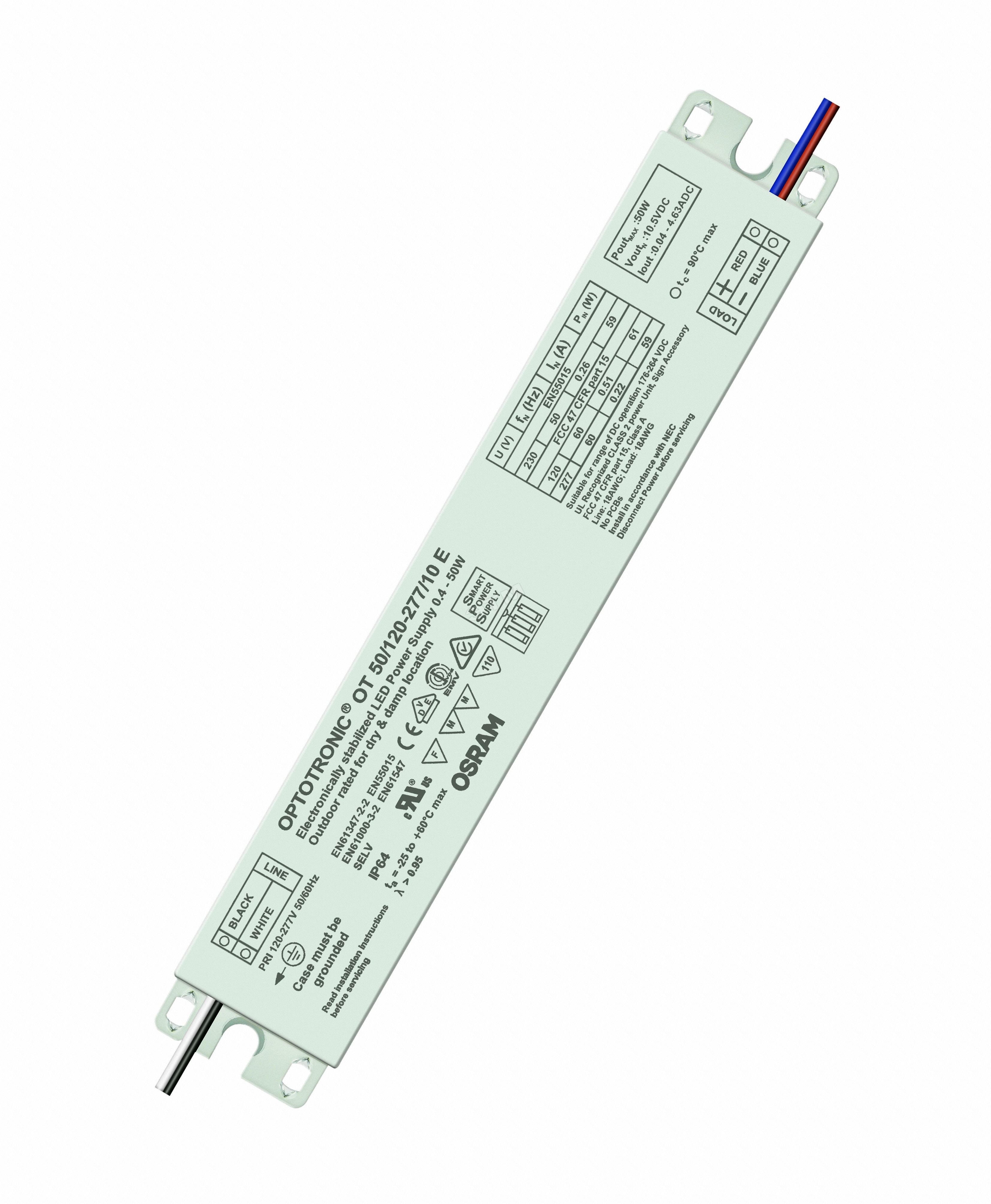 

OT 50/120-277/10V E OPTOTRONIC IP64 - БЛОК ПИТАНИЯ, Osram