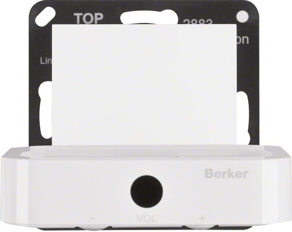Док-станция для iPod/iPhone, с двумя динамиками Berker S.1, белый глянцевый