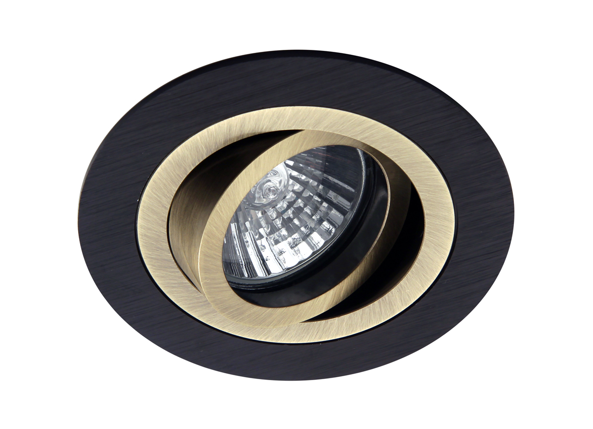 Donolux светильник встраиваемый повор круглый MR16D92 H54 max 50w GU53 зеленая античная медьч 267₽