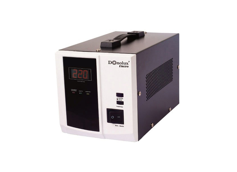Donolux Релейный стабилизатор напряжения однофазный AVR-II,1000ВА, 140-260В, 265х150х175 мм, вес: 4,