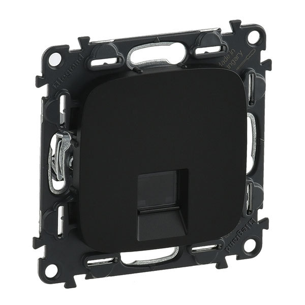 

Розетка компьютерная одиночная Legrand Valena Allure STP RJ45 Cat.6, антрацит, Valena Allure
