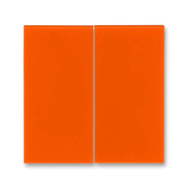 ABB Levit оранжевый Сменная панель на клавиши для выключателя 2-х клавишного