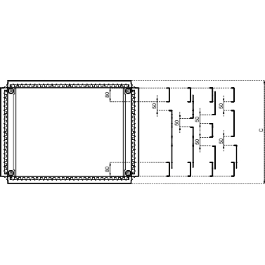 

SE Universal Enclosures ЦЕЛЬНАЯ ПЛАТА КАБ. ВВОДА SF 300x600