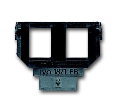 

Abb BJE Суппорт (цоколь) для 2-х разъёмов AMP кат. 3 (6 или 8 пол.)