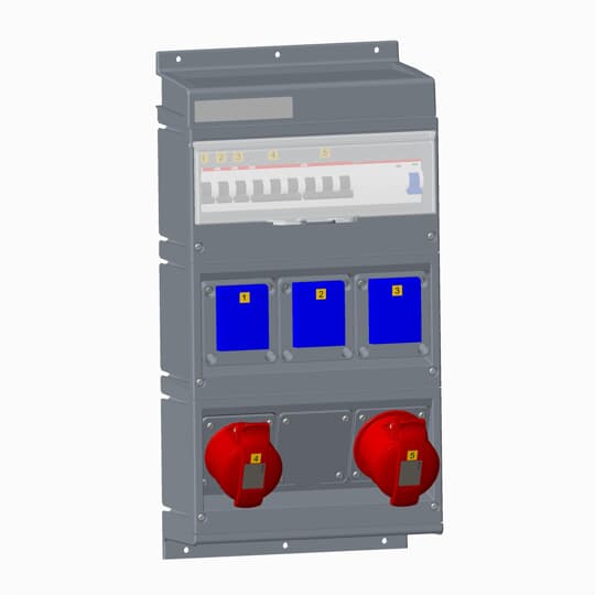 

ABB CEWE Бокс MPR32/1 с розетками в сборе, IP44, пластик, Серый, CEWE