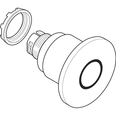 

Abb COS Кнопка MPMP4-11R ГРИБОК красная (только корпус) с подсветкой с у силенной фиксацией 60мм от