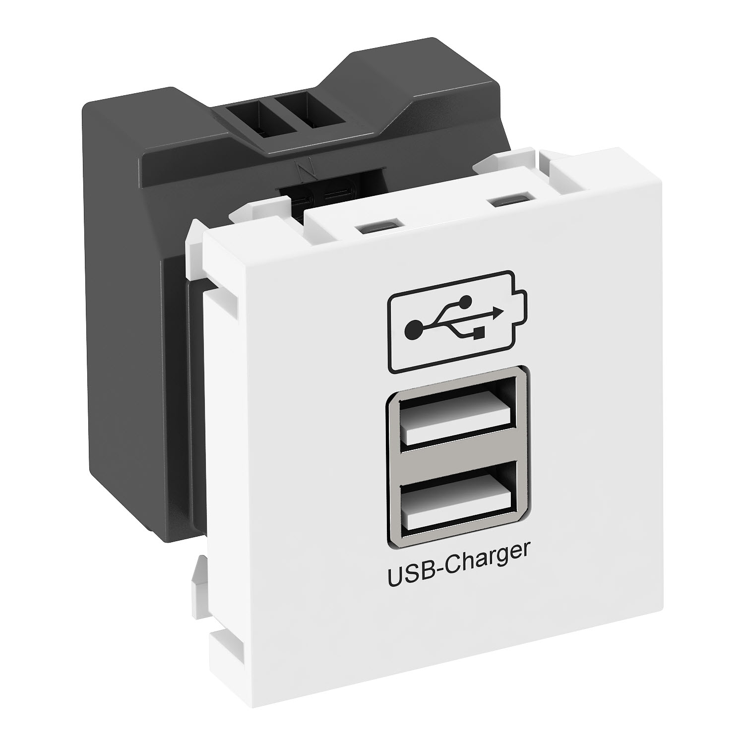 OBO Bettermann Зарядное устройство usb тип а(1,2 а / 2 х 0,6 а, белый).  Тип: MTG-2UC2.1 RW1