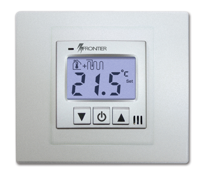Терморегулятор Frontier TH-0502RS с датчиком пола и воздуха, алюминий
