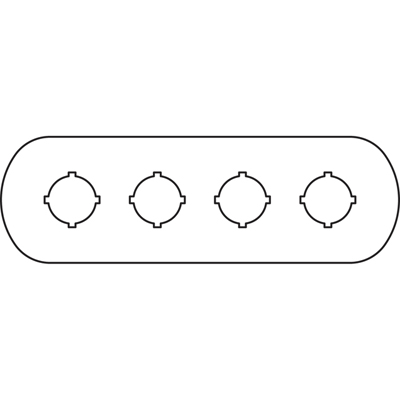 

Abb COS Шильдик MA6-1004 (4 места) для пластикового кнопочного поста, Прочее