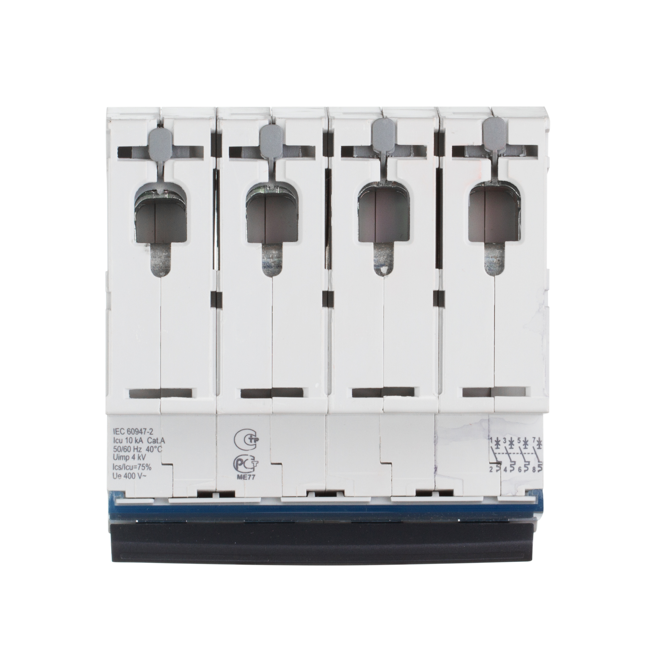 Автоматический выключатель Legrand TX3 4 полюса 50A тип C 6kA