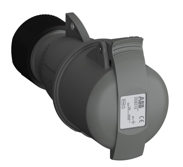 

ABB CEWE Розетка кабельная Easy&Safe 232EC12,32А,2P+E,IP44,12ч, CEWE