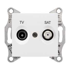 

SE Sedna Бел. TV/SAT розет. проходная, 4dB, Белый, Sedna