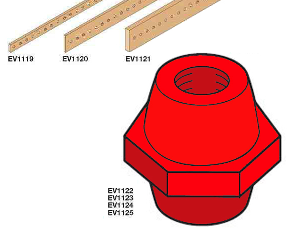 

Abb TUR P Изолятор для шин 20,25,50x5 м6x50 (25шт)