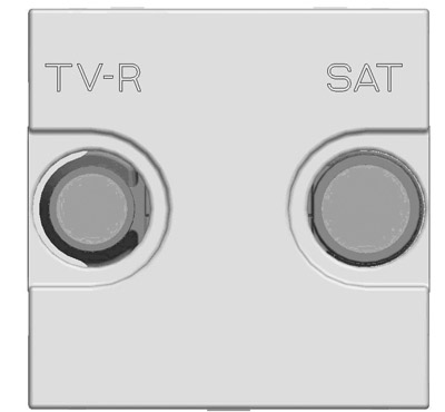 

Abb NIE Розетка TV-R-SAT проходная с накладкой, серия Zenit, цвет шампань, Латунь, Zenit