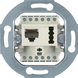 

Berker Розетка UAE 8(6)/TAE 6 F+N цвет: белый