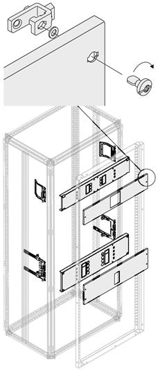 

Abb TUR P Комплект гориз.XT1 4P FIX+RCD W=400мм, Естественный цвет