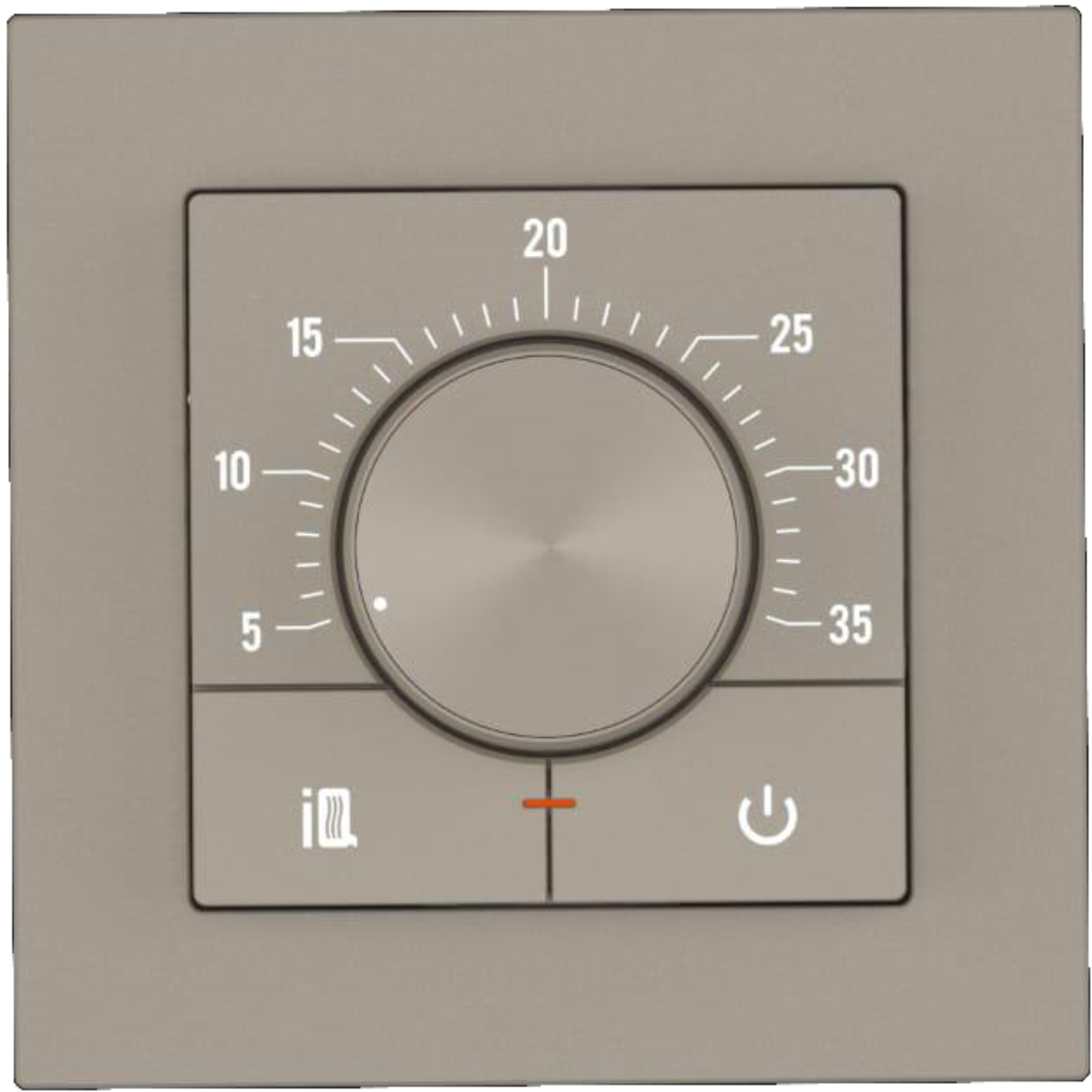 IQ THERMOSTAT Dm с механическим управлением шампань 55х55 мм с рамкой 4560₽