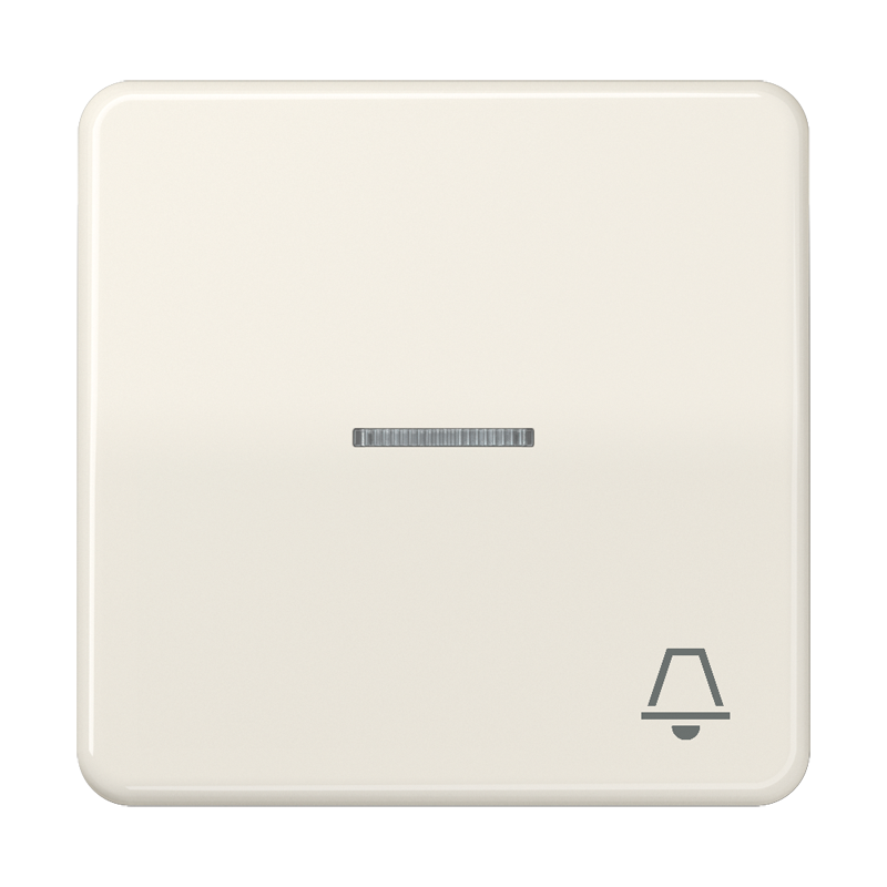 

Клавиша с окошком и символом "звонок" для выключателей с подсветкой; слоновая кость CD590KO5K Jung, Кремово-белый, CD