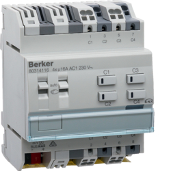 

Berker KNX easy - Переключающее исполнительное устройство/исполнительное устройство управления жалюзи для емкостной нагрузки