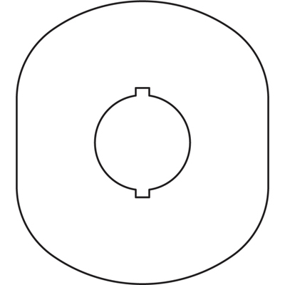 

Abb COS Шильдик MA6-1024 (желт.пласт. 1 место) с без текста, Желтый