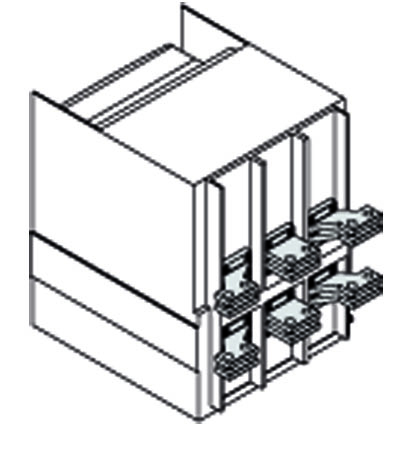 

Abb SACE P Комплект силовых выводов фиксированной части SHR E1.2 W FP 3шт