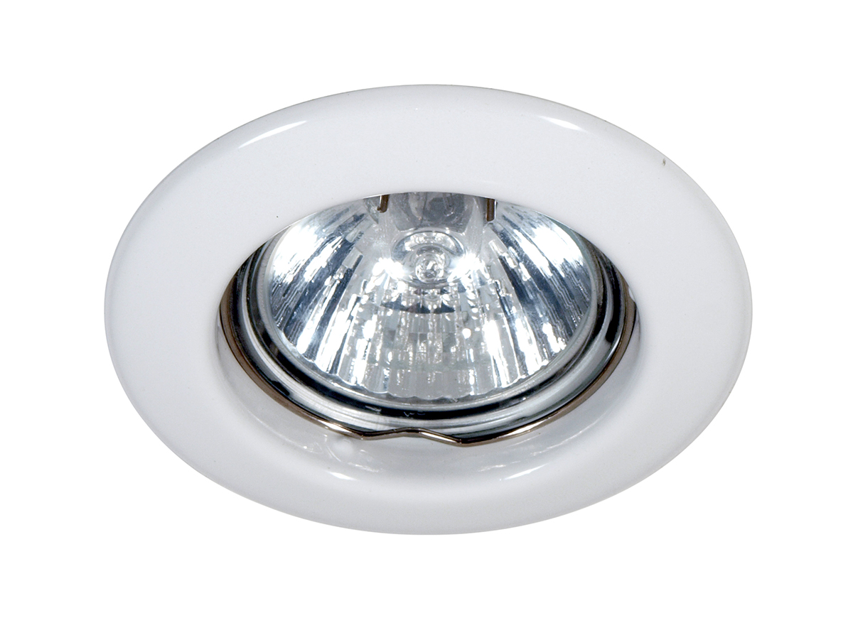 

N1510.10 Светильник встраиваемый неповоротный MR16,max 50w GU5,3 D 78 H 22, белый, Downlight