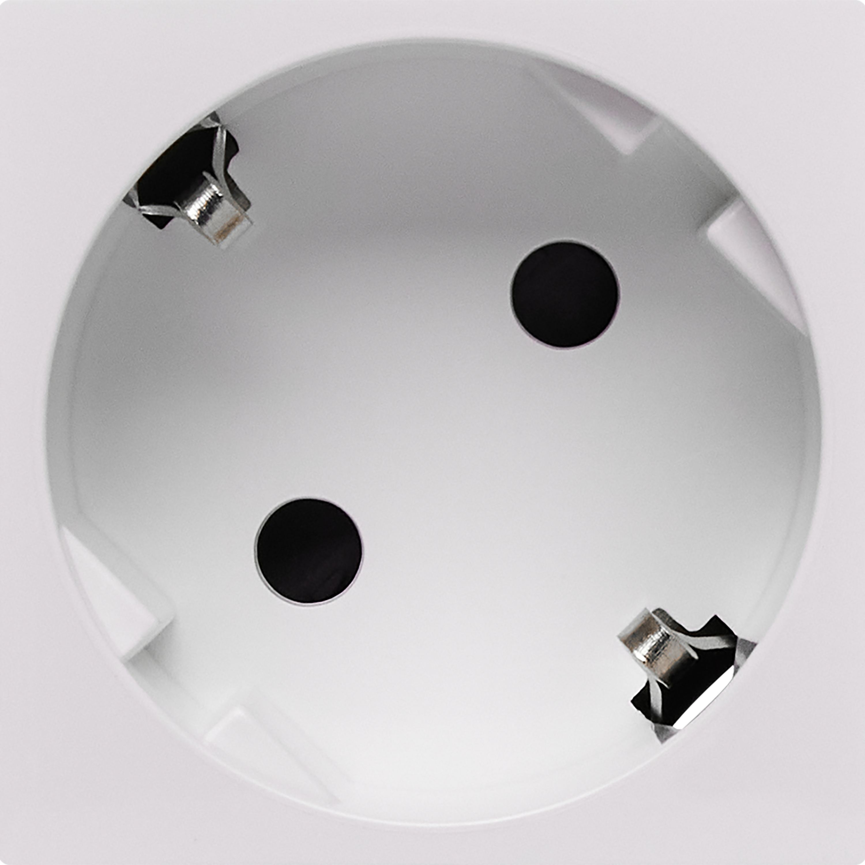 Розетка с заземлением - на клеммах - со шторками 16А 250В - 45- 2 модуля - цвет белый 698₽