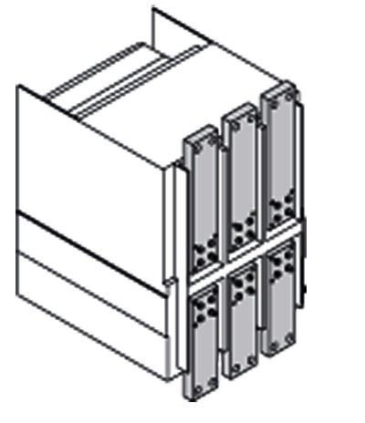 

Abb SACE P Комплект силовых выводов фиксированной части F на верхние выводы E6.2 W FP 4шт