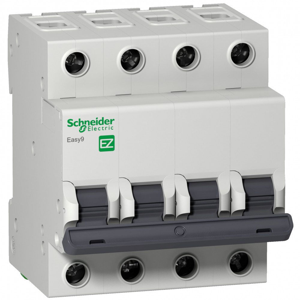 Автоматический выключатель Schneider Electric Easy9 4 полюса 6A тип B 45kA 1992₽