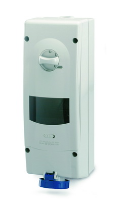 

DKC Розетка с механической блокировкой и предустановленным модульным оборудованием. 2P+E, 32А (УЗО 4, Промышленные разъемы