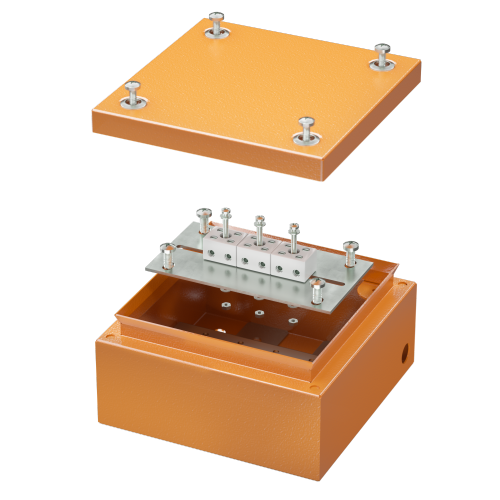 

DKC Коробка стальная FS с гладкими стенками и клеммниками, IP66,150х150х80мм,6р, 450V,6A, 4мм.кв., Оранжевый, "Vulcan" - Огнестойкие кабельные линии