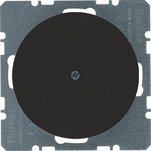 Кабельный вывод (под один кабель) Berker R.1; R.3, черный глянцевый
